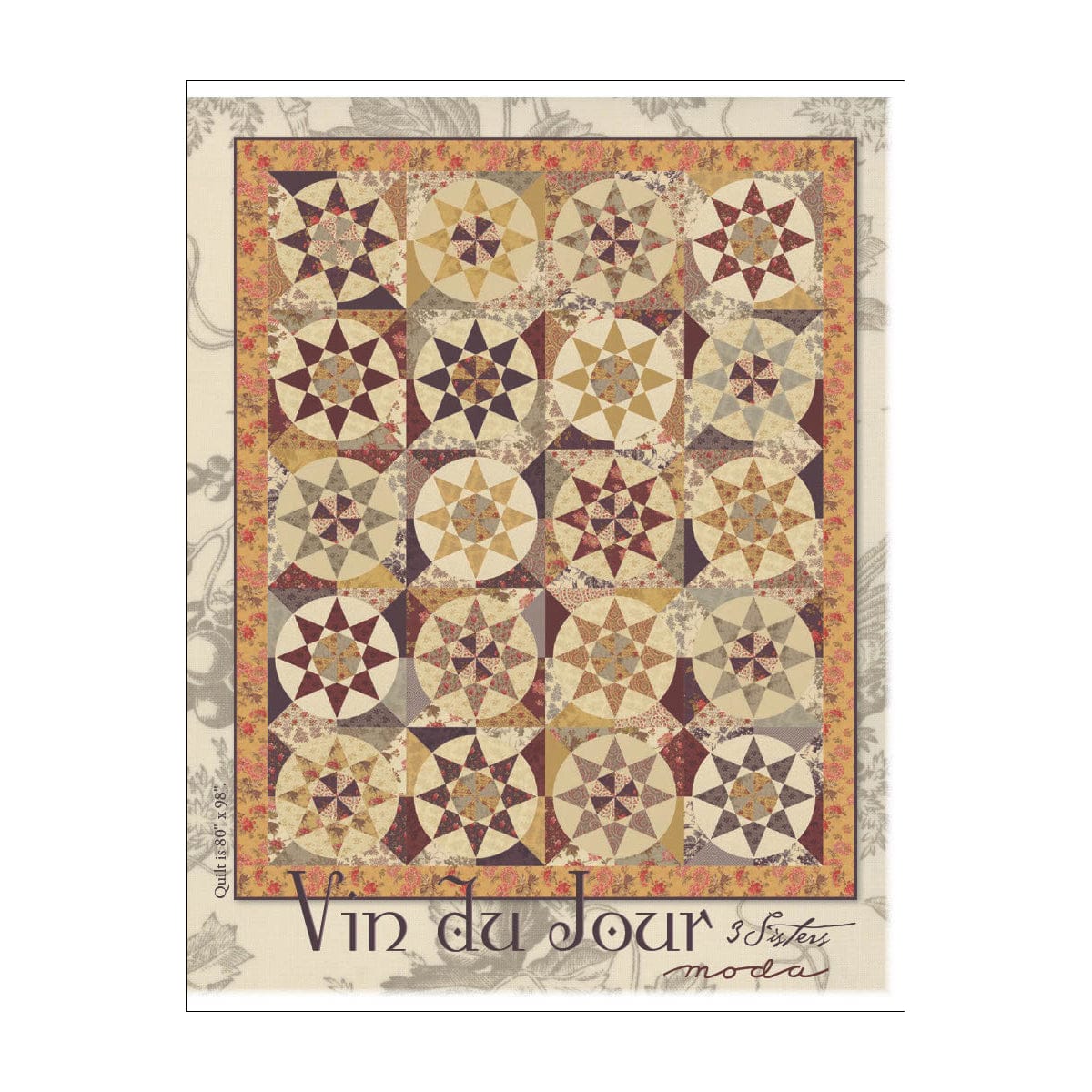 Moda Download Free Pattern: Vin Du Jour Quilt  - The Sewing Studio