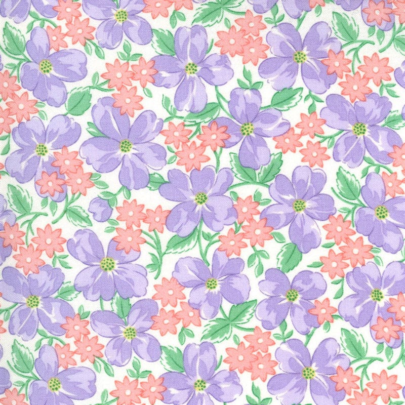 Moda Fabric Moda 30S Playtime Fabric Garden Party Lilac 33590-21 - The Sewing Studio