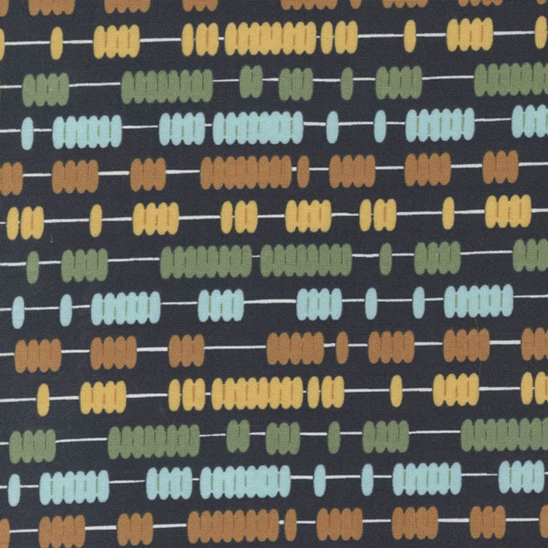 Moda Fabric Moda Abc Xyz Fabric Abacus Black 20815-20 - The Sewing Studio