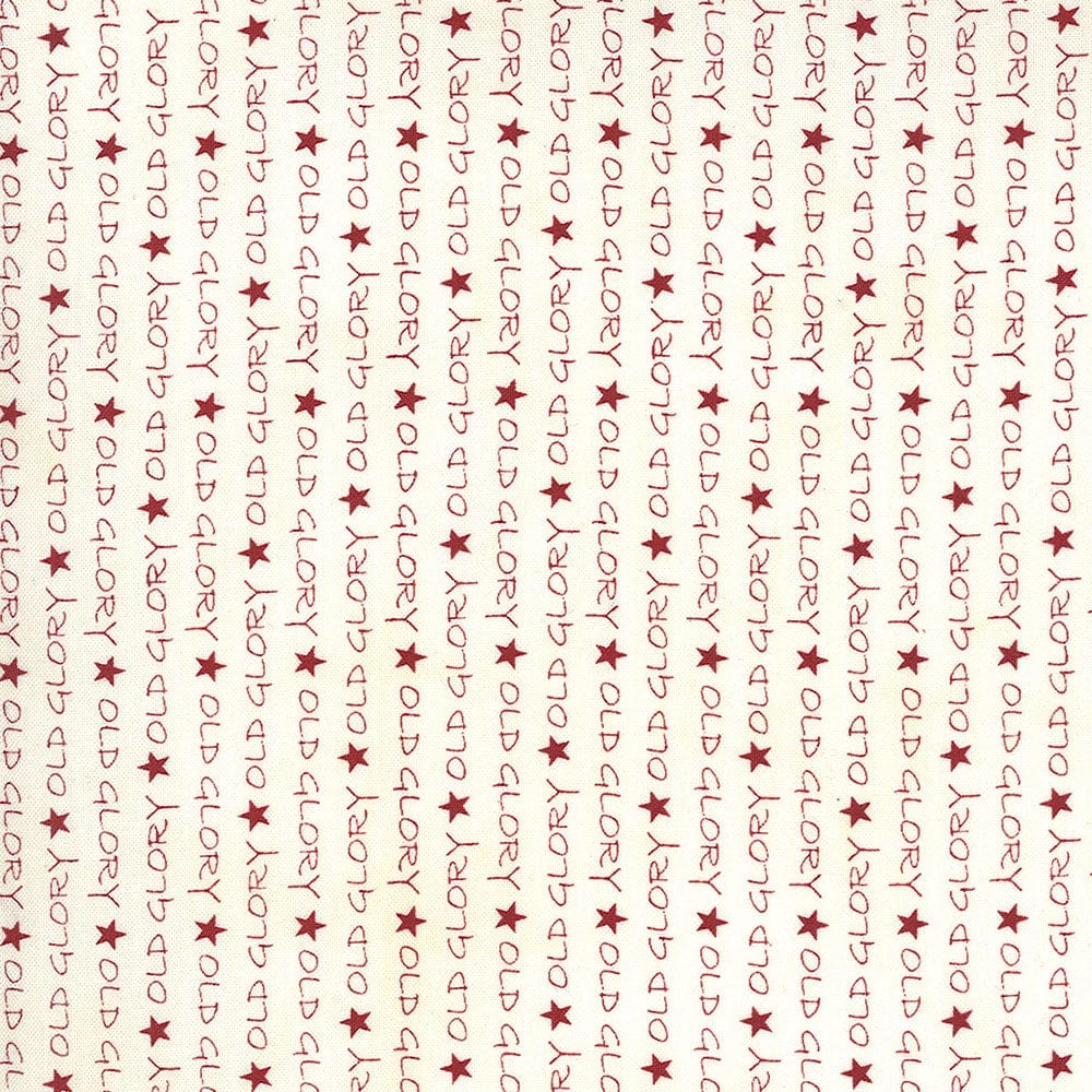 Moda Fabric Moda American Gathering Old Glory Cream Red - The Sewing Studio
