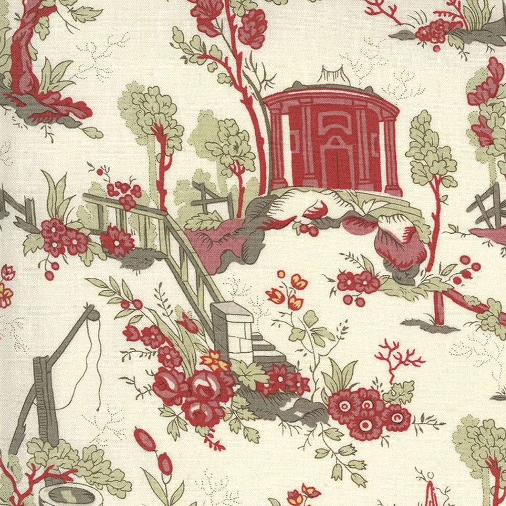 Moda Fabric Moda Jardin De Fleurs Champs De Mars Pearl - The Sewing Studio