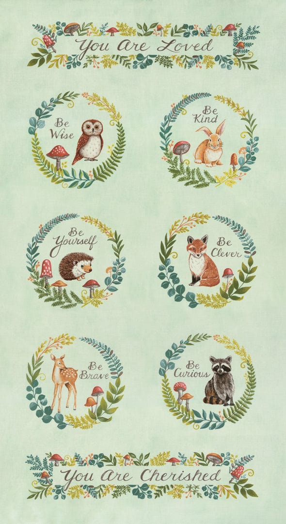 Moda Fabric Panels & Labels Moda Effies Woods Panel 56010 14 - The Sewing Studio