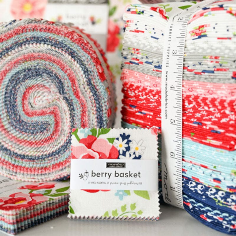 Moda Fabric Pre Cuts Moda Berry Basket Fat Quarter Pack 32 Piece 24150AB - The Sewing Studio
