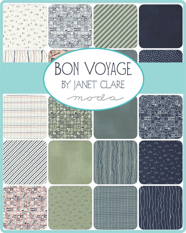 Moda Fabric Pre Cuts Moda Bon Voyage Jelly Roll 16940JR - The Sewing Studio