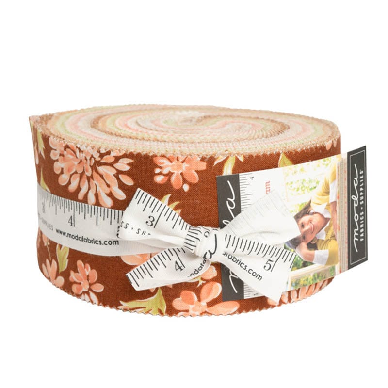 Moda Fabric Pre Cuts Moda Cinnamon Cream Jelly Roll 20450JR - The Sewing Studio