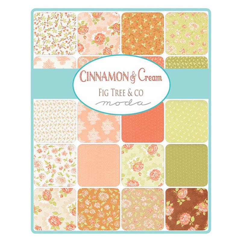 Moda Fabric Pre Cuts Moda Cinnamon Cream Jelly Roll 20450JR - The Sewing Studio
