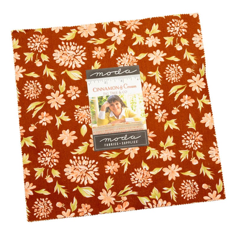 Moda Fabric Pre Cuts Moda Cinnamon Cream Layer Cake 20450LC - The Sewing Studio