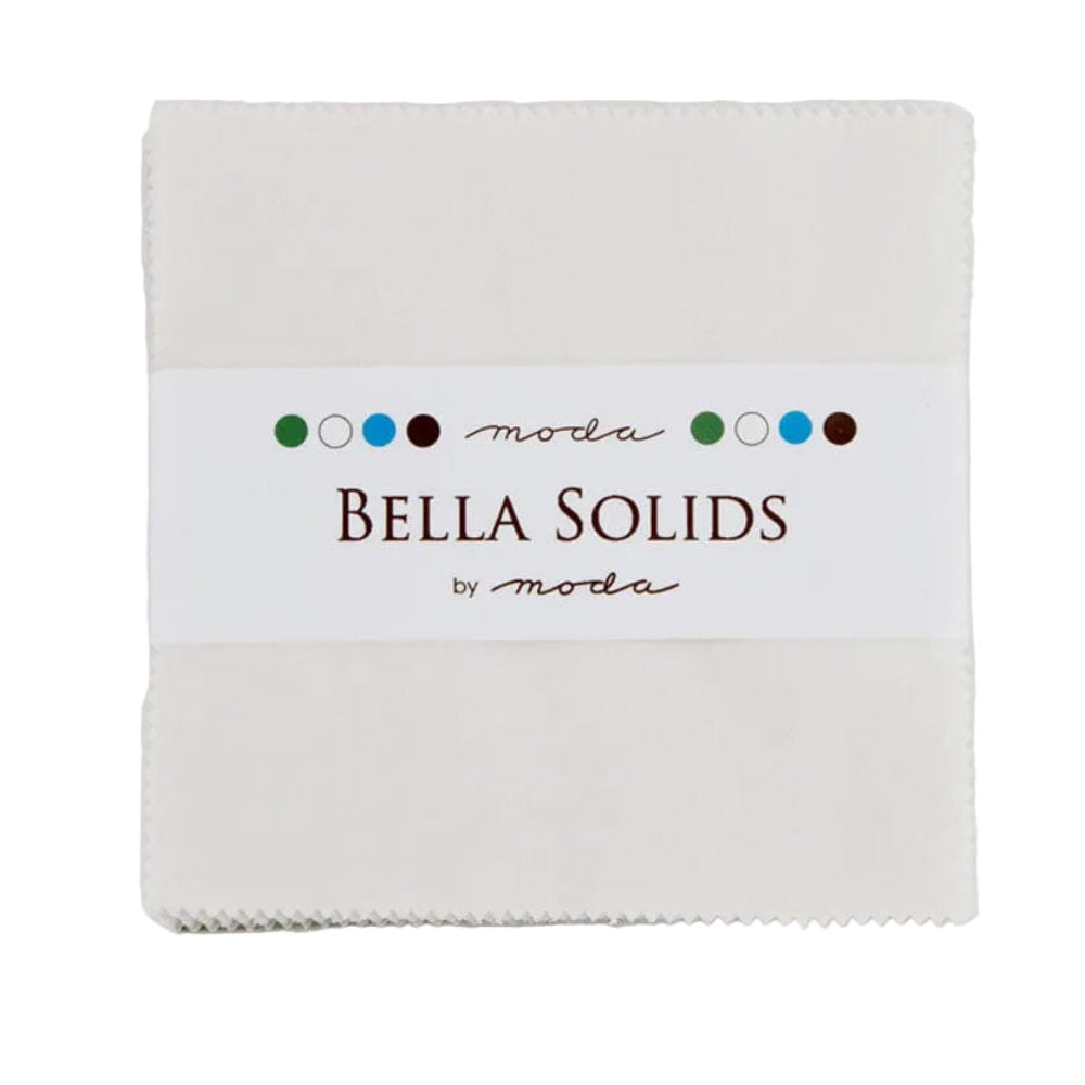 Moda Fabric Pre Cuts Moda Fabric Bella Solids Charm Pack Feather - The Sewing Studio