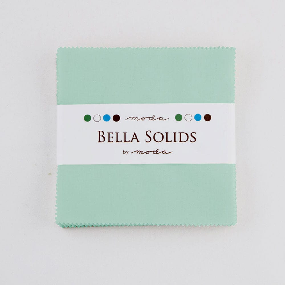 Moda Fabric Pre Cuts Moda Fabric Bella Solids Charm Pack Hometown Sky - The Sewing Studio