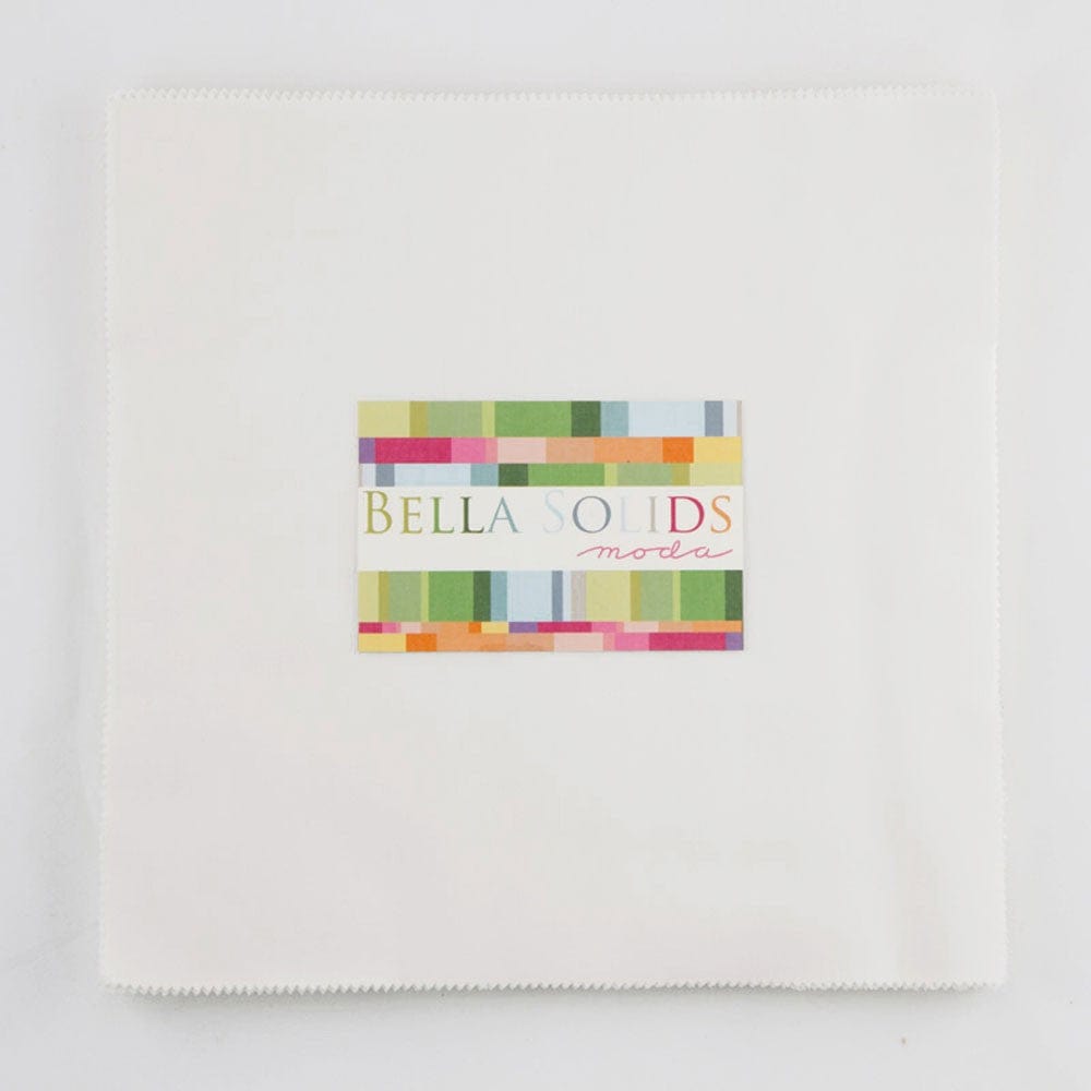 Moda Fabric Pre Cuts Moda Fabric Bella Solids Junior Layer Cake Feather - The Sewing Studio