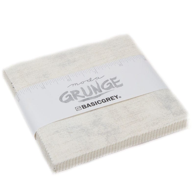 Moda Fabric Pre Cuts Moda Fabric Grunge Charm Pack Creme - The Sewing Studio