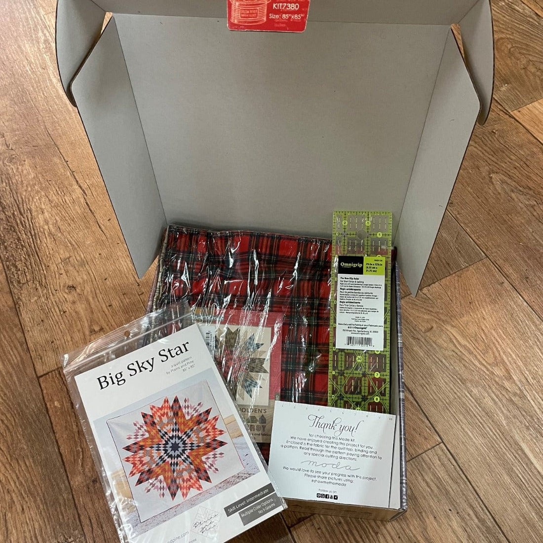 Moda Fabric Pre Cuts Moda Fabric Outdoorsy Big Star Quilt Kit With Ruler - The Sewing Studio