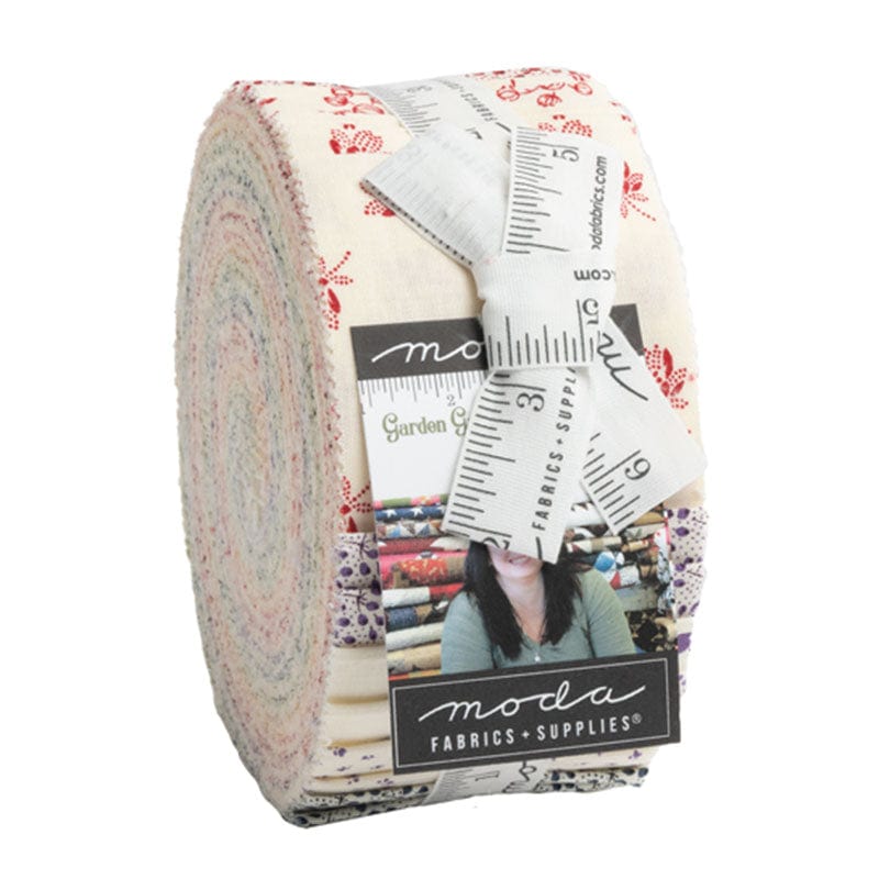 Moda Fabric Pre Cuts Moda Garden Gatherings Shirtings Jelly Roll 49171JR - The Sewing Studio