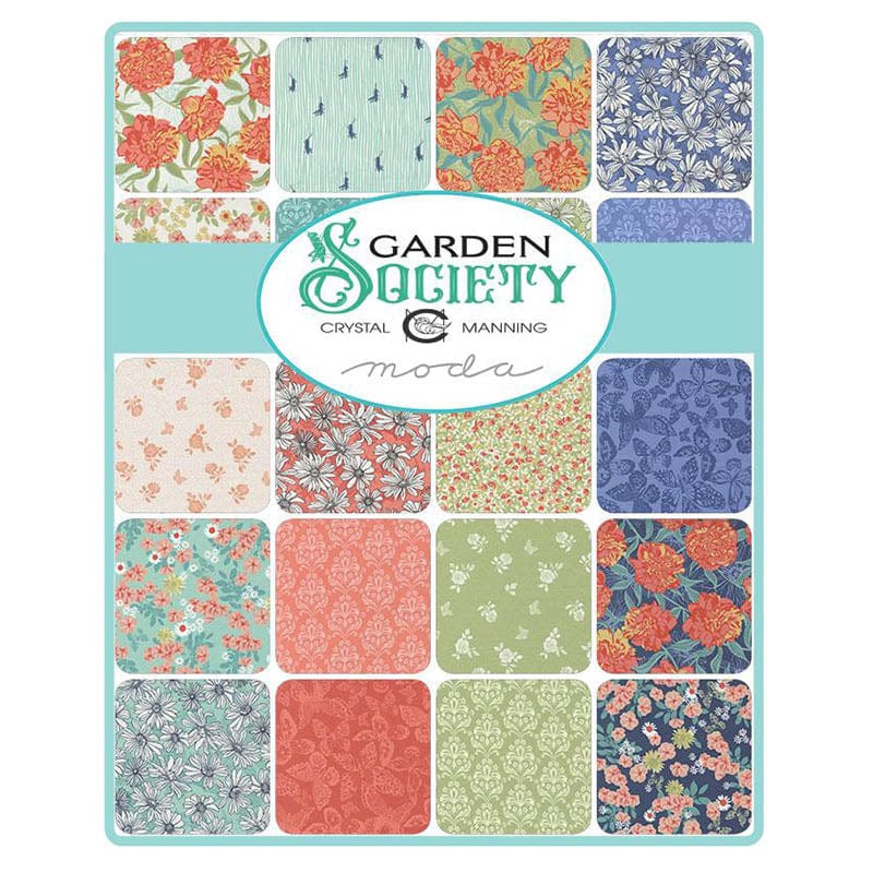 Moda Fabric Pre Cuts Moda Garden Society Fat Quarter Bundle 32 Piece 11890AB - The Sewing Studio