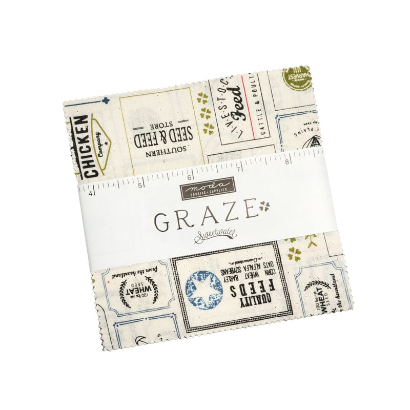 Moda Fabric Pre Cuts Moda Graze Charm Pack 55600PP - The Sewing Studio