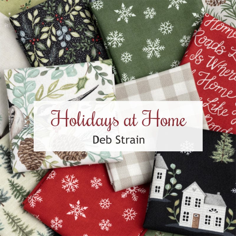 Moda Fabric Pre Cuts Moda Holidays At Home Jelly Roll 56070JR - The Sewing Studio