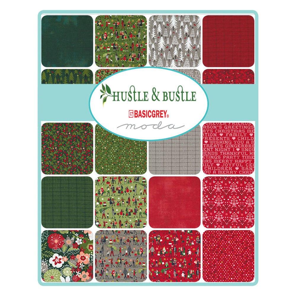 Moda Fabric Pre Cuts Moda Hustle and Bustle Fat Quarter Bundle - The Sewing Studio