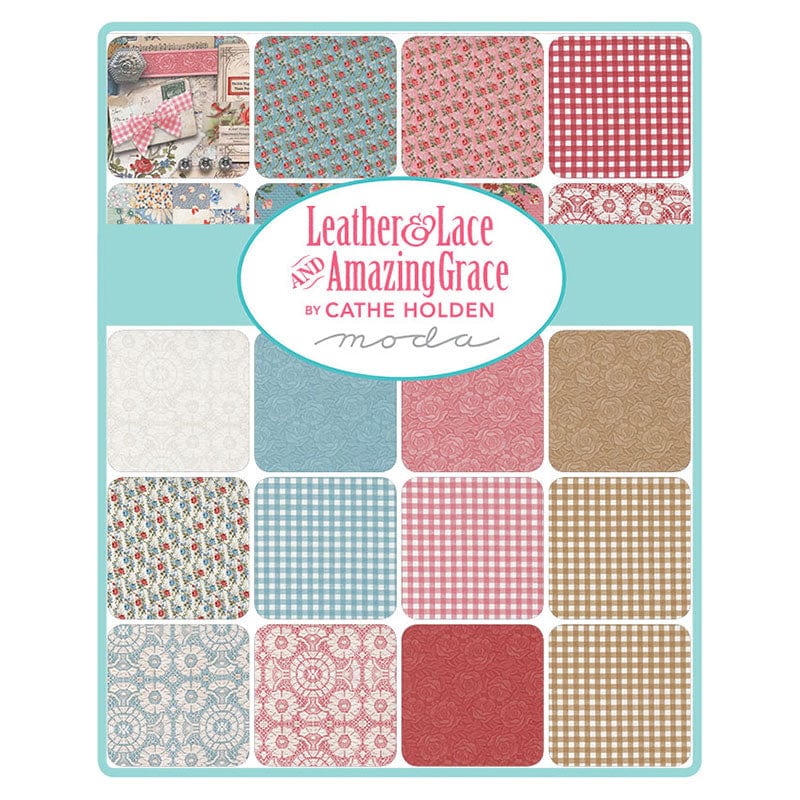 Moda Fabric Pre Cuts Moda Leather and Lace Layer Cake 7400LC - The Sewing Studio