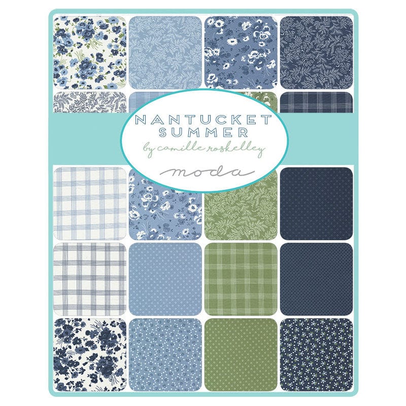 Moda Fabric Pre Cuts Moda Nantucket Summer Charm Pack 55260PP  - The Sewing Studio