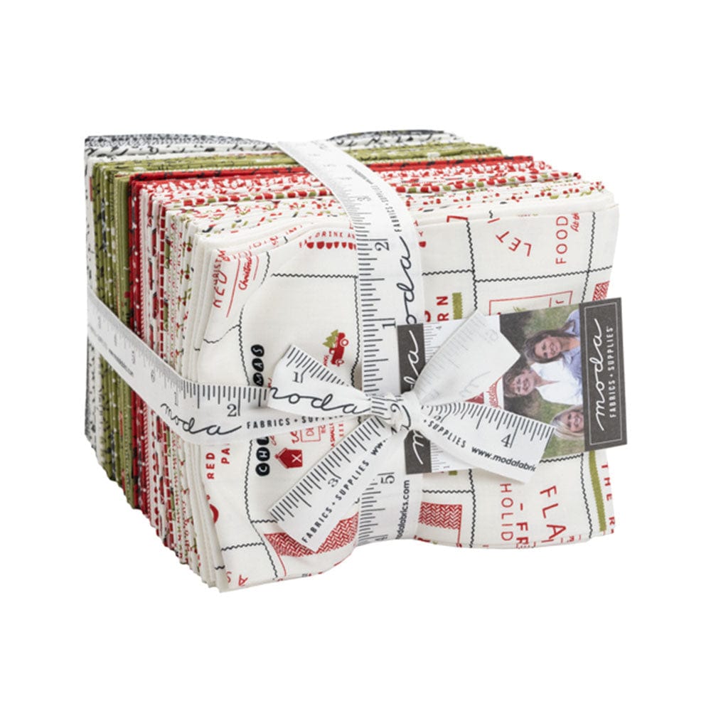 Moda Fabric Pre Cuts Moda Red Barn Christmas Fat Quarter Bundle - The Sewing Studio