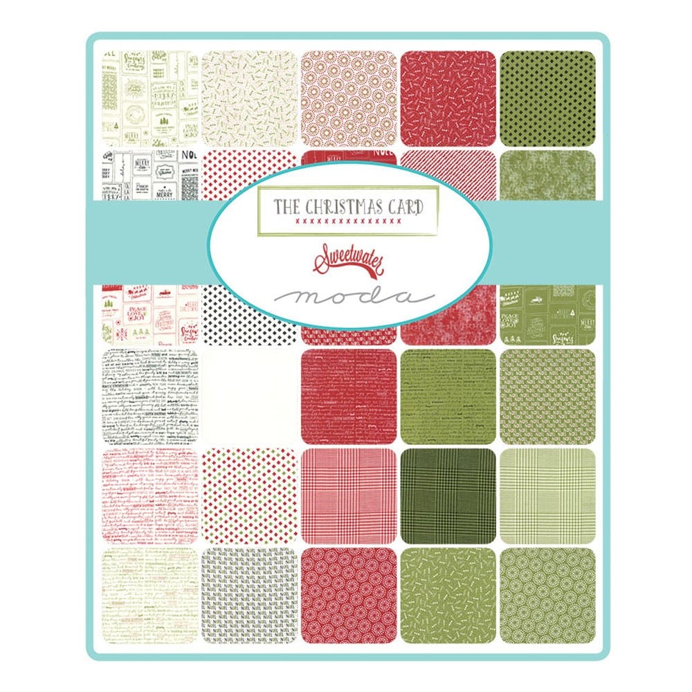 Moda Fabric Pre Cuts Moda The Christmas Card Honey Bun - The Sewing Studio