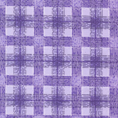 Moda Pansys Posies Fabric Plaids Checks Lavender 48725-13