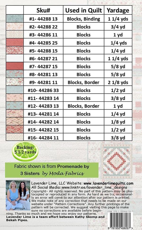 Moda Patterns Sentimental Journey Quilt Pattern - The Sewing Studio