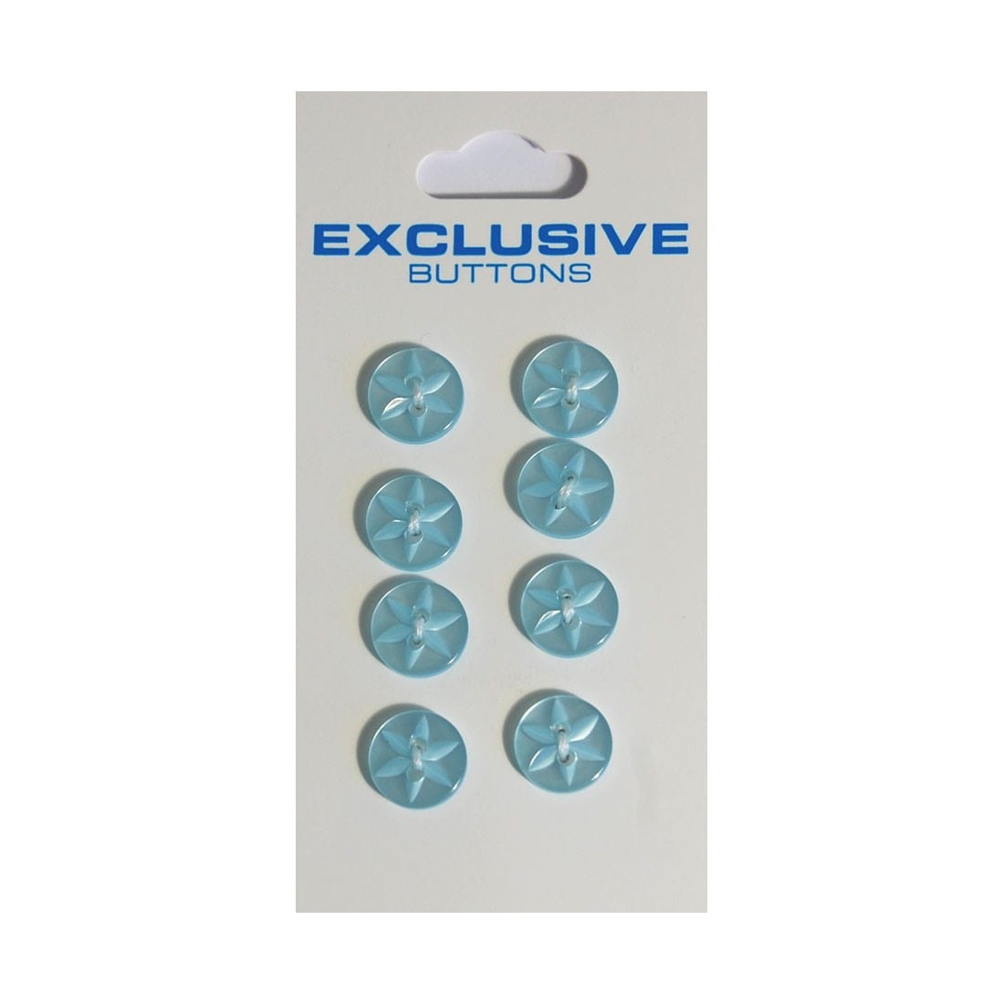 Module Buttons Module Carded Buttons: Code B: Size 10mm: Pack of 8 - The Sewing Studio