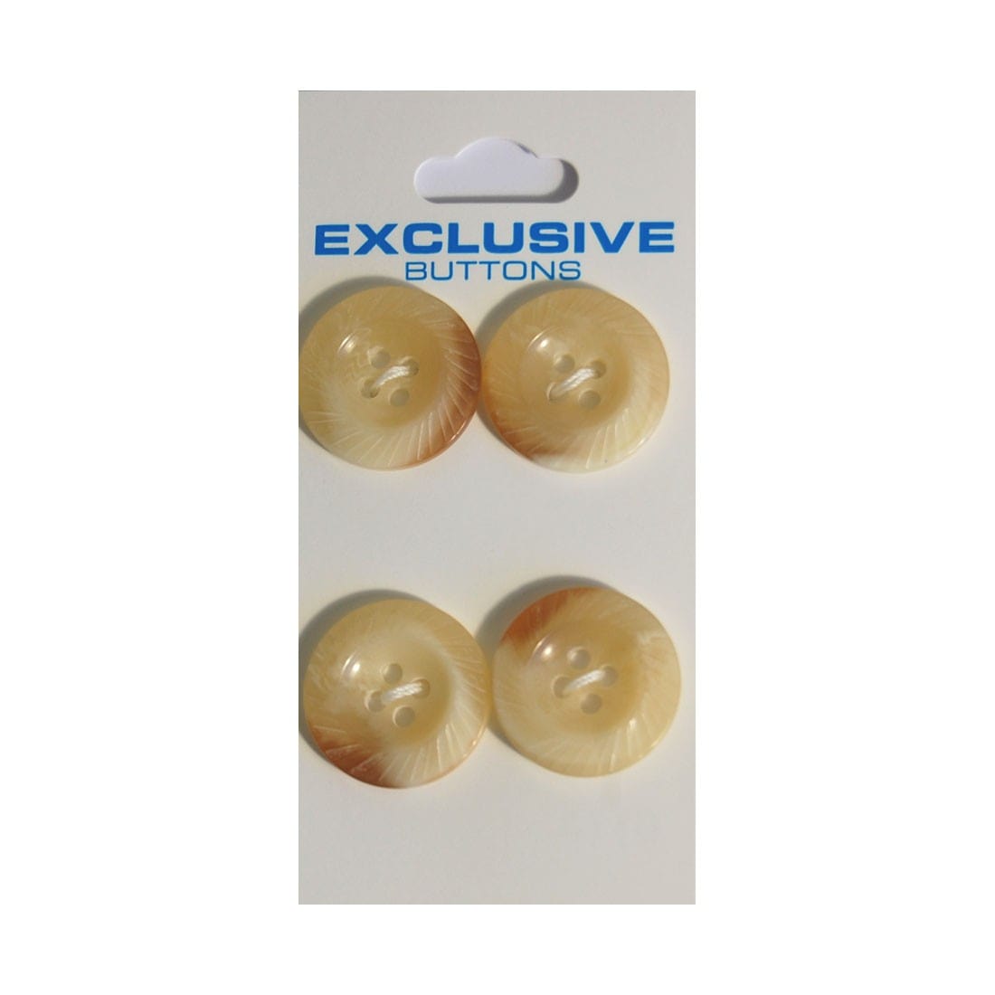 Module Buttons Module Carded Buttons: Code C: Size 20mm: Pack of 4 - The Sewing Studio