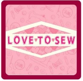 Sewing Themed Coaster Love to Sew