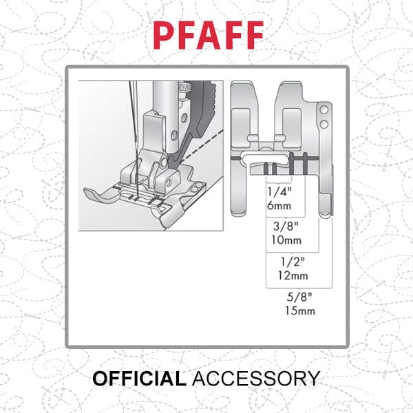 Pfaff Sewing Machine Accessories Pfaff Seam Guide Foot For Idt System 820772096 - The Sewing Studio