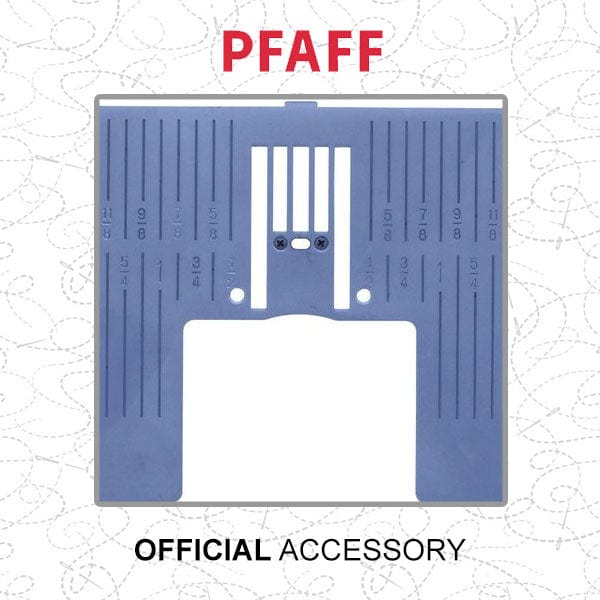 Pfaff Sewing Machine Accessories Pfaff Straight Stitch Plate With Inch Markings 68003080 - The Sewing Studio
