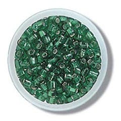 Beads: Rocailles: Green: 8g in a pack