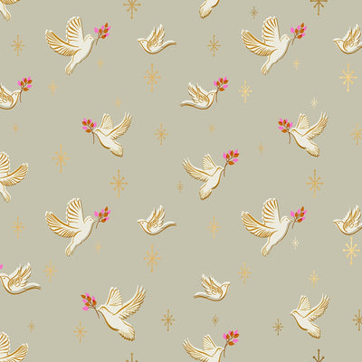 Ruby Star Candlelight Prints Doves Wool