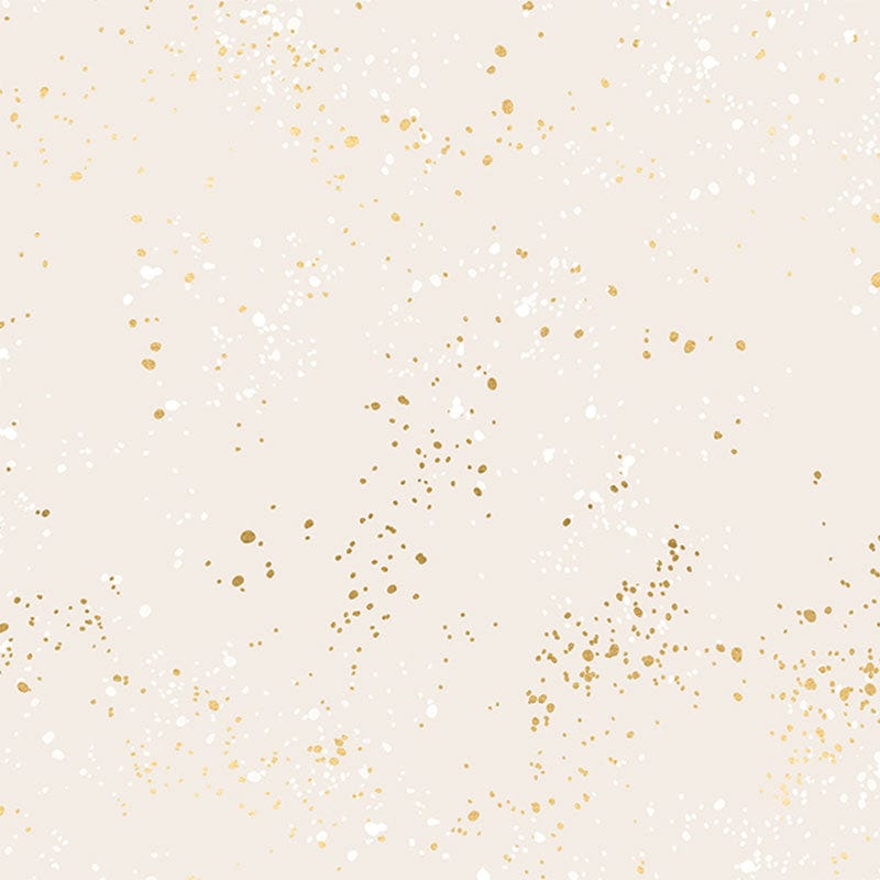 Ruby Star Society Fabric Extra Wide Ruby Star Fabric Speckled 108 Inch Wide White Gold RS5055 14M - The Sewing Studio