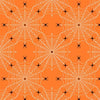 Scaredy Cat Fabric Spiderweb Orange PWRH038