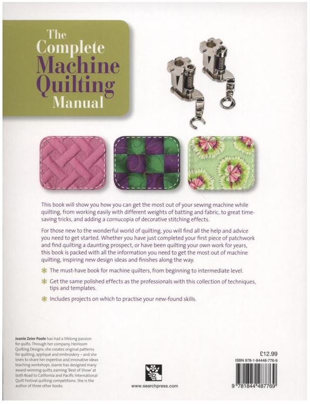 Search Press Books The Complete Machine Quilting Manual Book - The Sewing Studio