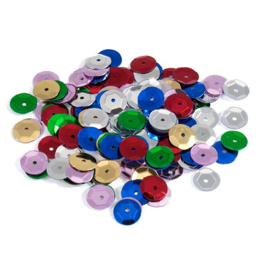 Sequins: Cup: 8mm: Multicoloured
