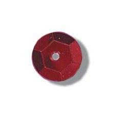 Sequins: Cup: 10mm: Red