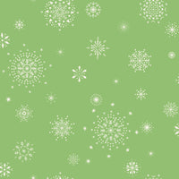 Makower Christmas Fabric Retro HoHo Snowfall Pear A575G