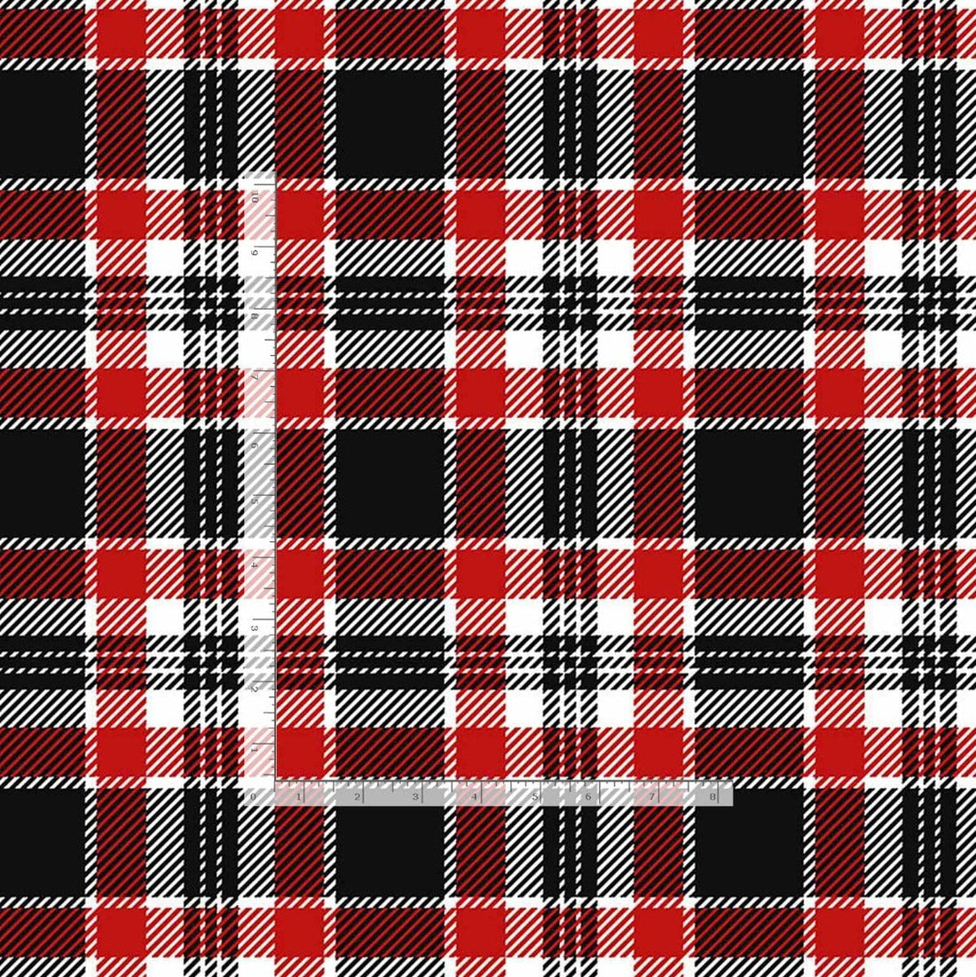 Timeless Treasures Fabric Fleece Softie Minky Fabric Silent Night Holiday Plaid - The Sewing Studio