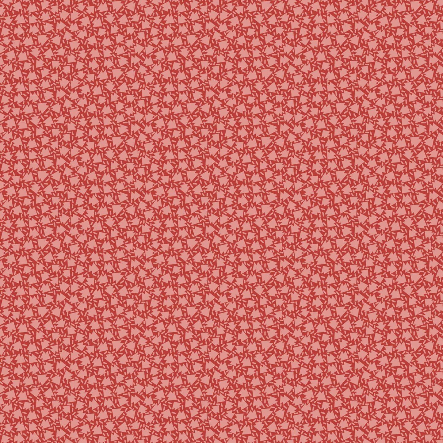 Makower Christmas Fabric Retro HoHo Tree Sprinkles Red A581R