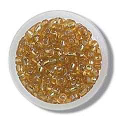 Trimits Beads Sequins Accessories Beads: Seed: Gold: 8g in a pack - The Sewing Studio