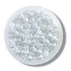 Trimits Beads Sequins Accessories Beads: Seed: Pearl: 8g in a pack - The Sewing Studio