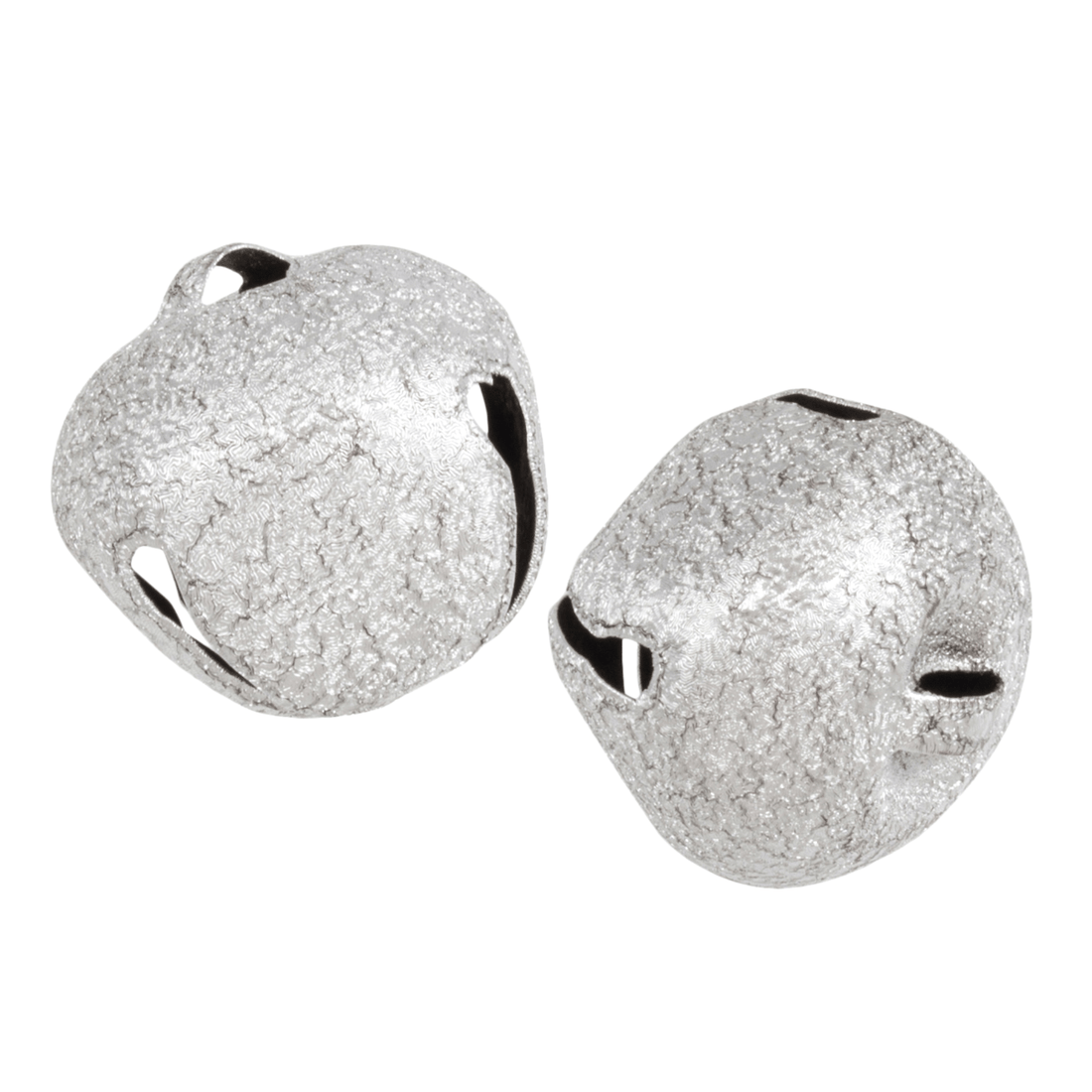 Trimits Beads Sequins Accessories Bells Jingle: Frosted Silver 30mm. Price per bell. - The Sewing Studio