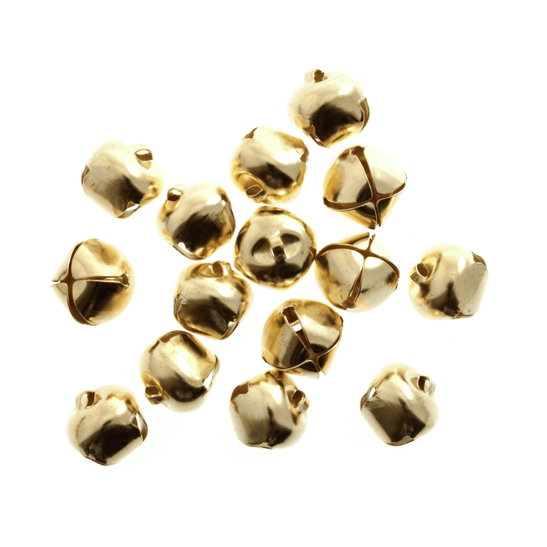 Trimits Beads Sequins Accessories Bells Jingle: Gold 12mm. Price per bell. - The Sewing Studio