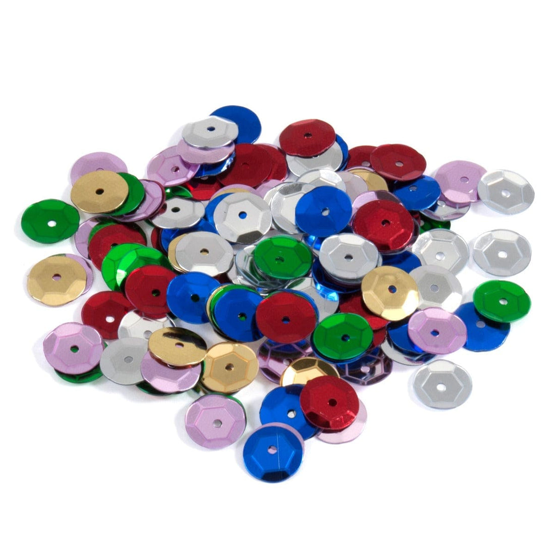 Trimits Beads Sequins Accessories Sequins: Cup: 8mm: Multicoloured - The Sewing Studio
