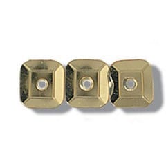 Trimits Beads Sequins Accessories Sequins: Square: 7mm: Gold: 140 quantity - The Sewing Studio