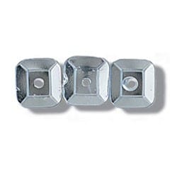 Trimits Beads Sequins Accessories Sequins: Square: 7mm: Silver: 140 quantity  - The Sewing Studio