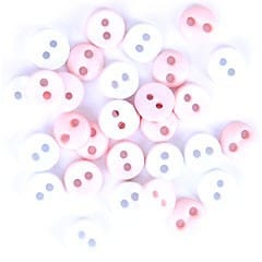 Trimits Buttons Mini Round Craft Buttons White: 2g pack - The Sewing Studio